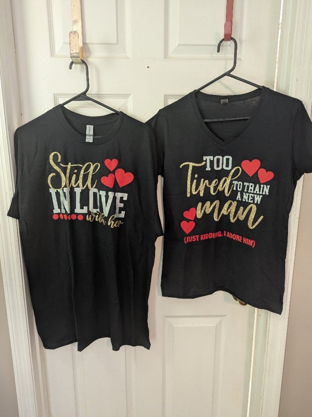 His and Hers Couple Tshirts
